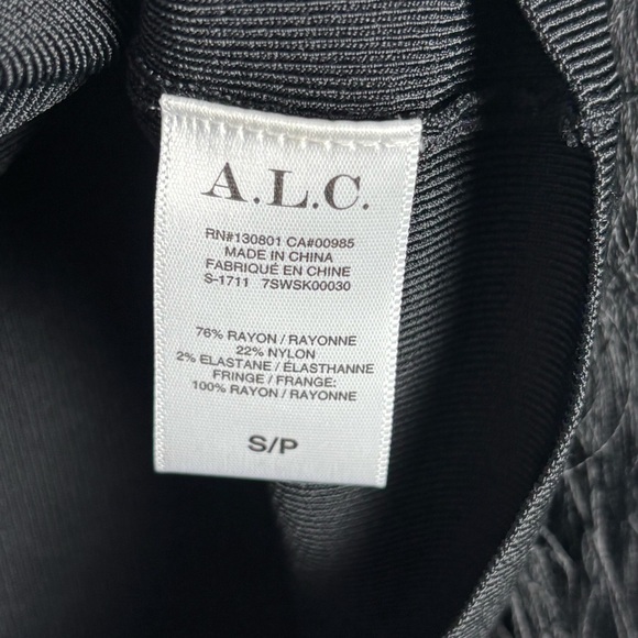 A.L.C. Black Layered Fringe Mini Skirt - Picture 11 of 11